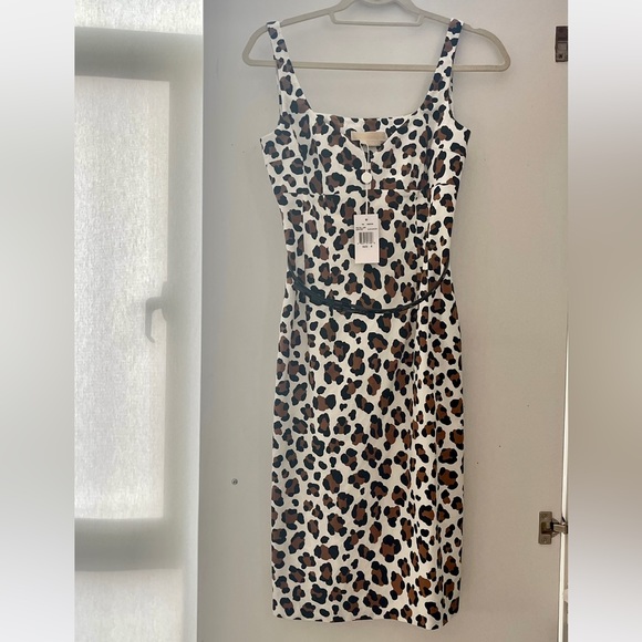 Michael Kors, leopard print cocktail dress .  Couture - Picture 2 of 3